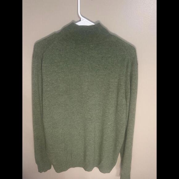NWT Christian Lacroix 100% 2-Ply Cashmere Sweater Mens Large Green Holiday - Picture 5 of 9